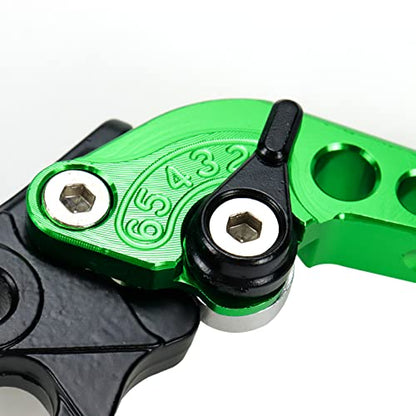 Modengzhe 2PCS Universal Motorbike Clutch Brake Handle Levers (Green)