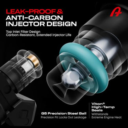 Upgraded Fuel Injectors Set of 8, Compatible with Ford Lincoln