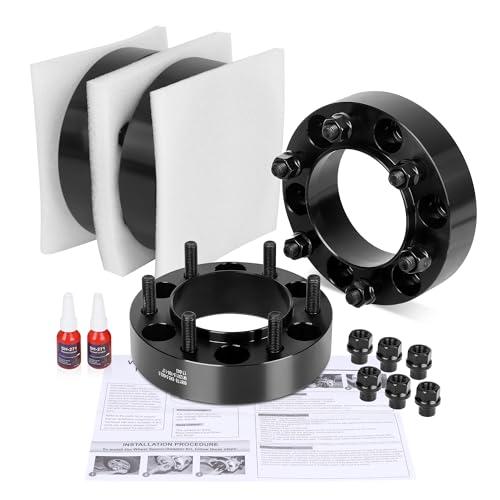 6x5.5 Hubcentric Wheel Spacers for 1995-2023 Tacoma 1989-2024 4Runner with ET Lug Nuts, 1.5 inch 6x139.7 Forged Spacer with 12x1.5 Studs & 106mm Hub Bore Tundra FJ Cruise Fortuner Sequoia GX460 GX470 - size: 1.5 Inch