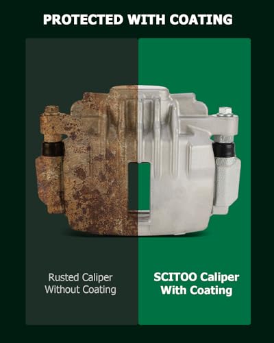 SCITOO - Rear Brake Calipers For Chevy,For GMC,For Isuzu,For Oldsmobile - size: Rear[18B4712 & 18B4713]Silver