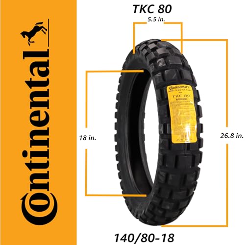 Continental TKC 80 Twinduro Front & Rear Tire Set 120/70-19 & 140/80-18 - size: 120/70-19, 140/80-18