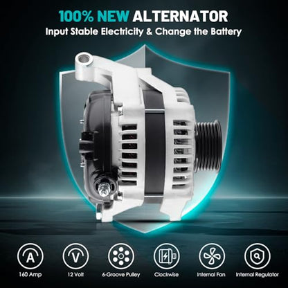 11240 Car Alternator Fit for Jeep Grand Cherokee Liberty Commander - size: 11240N for Grand Cherokee for Durango 3.7 4.7L