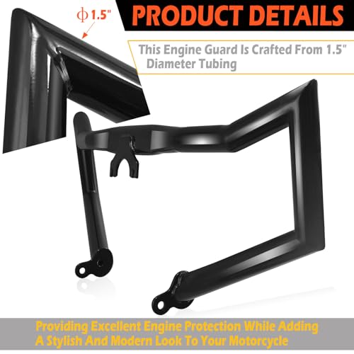 Crash Bar Engine Guard for Harley Davidson 2014-2025 - style: For Touring 2014-2025 C Style