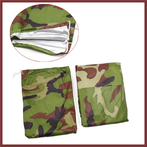 XL 190T Rain Dust Motorcycle Cover Camouflage Outdoor Waterproof 96inch for Honda Replace Parts
