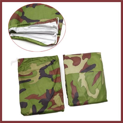 XL 190T Rain Dust Motorcycle Cover Camouflage Outdoor Waterproof 96inch for Honda Replace Parts