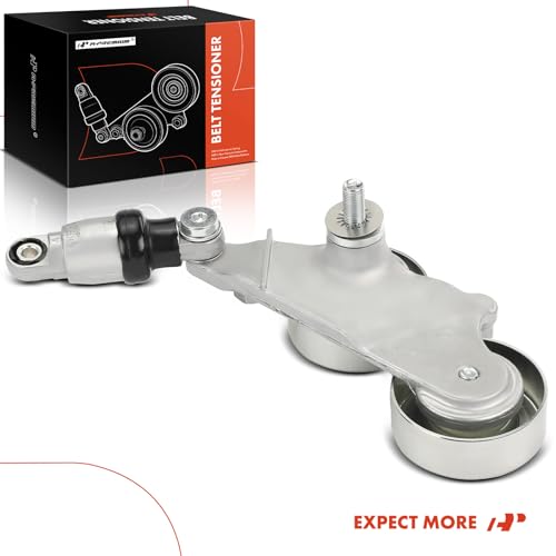 A-Premium Belt Tensioner Assembly with Pulley Compatible with Honda - style: Accord 2008-2010 (3.5L) w/Auto Trans.