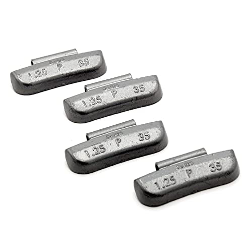 P Series Hammer on ZINC Wheel Weights Coated (1.25oz) Box of 50pcs - size: 1.25oz