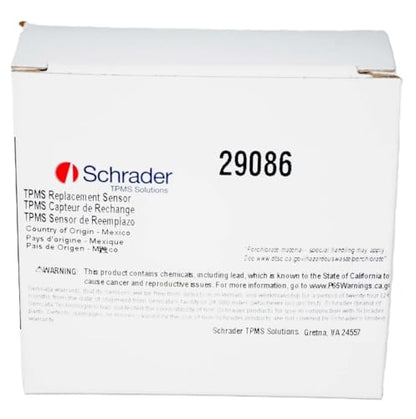 Schrader 29086 Rubber Snap-in 433MHz TPMS Sensor Compatible with Chevrolet