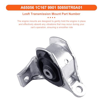 Engine Motor Mount Compatible with H-ONDA Civic 2012 2013 2014 2015 L4 1.8L，Replacement for A65090 A65056 A65050 - size: Civic 12-15 1.8L