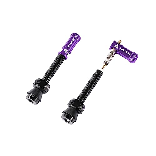 Granite Juicy Nipples Presta Valve Core Remover Caps (Purple) - color: Purple