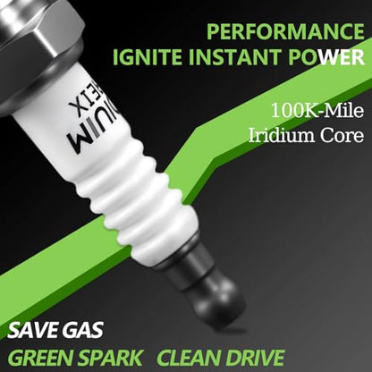 Set of 7 PCS Ignition Spark Plug Wires 671-6195 55312 9343 & 6 Iridium Spark Plugs Compatible with Nissan D21 1990-1994 Pathfinder 1990-1995 Pickup 1995 3.0L V6, RC-NX97 22450-88G25 RCNX97 2245088G25 - size: 6195