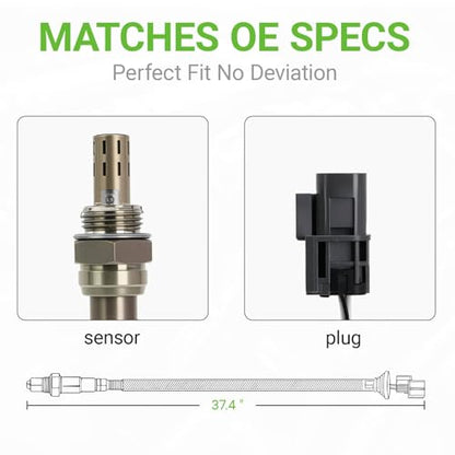 O2 Oxygen Sensor Downstream Compatible with Nissan Pathfinder Frontier Xterra & Infiniti QX4, V6 3.3L # 226A00W000 226A00W001 250-24102 234-4704 226A00W002 226A00W010 226A00W011 226A00W012 25024102 - size: 234-4704