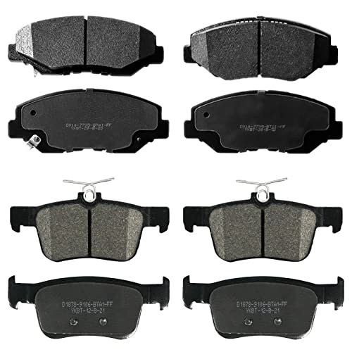 SIPAUTEC-Front and Rear Carbon Fiber Ceramic Brake Pads Replacement For 2016 2017 2018 2019 2020 2021 Honda Civic SP914 SP1878 - style: D914-D1878