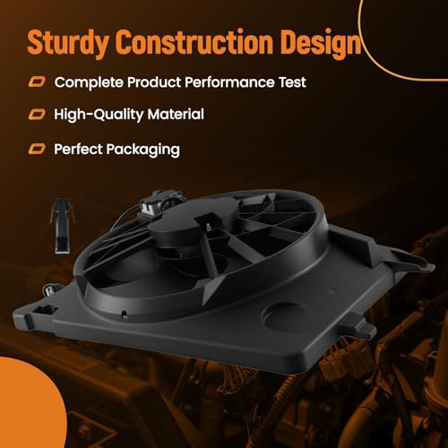maXpeedingrods Radiator Cooling Fan for Lincoln Town Car Mercury Grand Marquis 2003-2005, for Mercury Marauder 2003-2004, for Ford Crown Victoria 2003-2005, 3W1Z8C607BD 3W1Z8C607AC 620120 - size: 3W1Z8C607BD