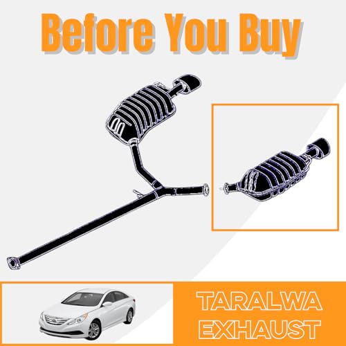 Direct Fit Exhaust Muffler For 2011-14 Hyunda Sonata 2.0T Left,HS08 - size: 2011-2014 SONATA 2.0L/2.4L