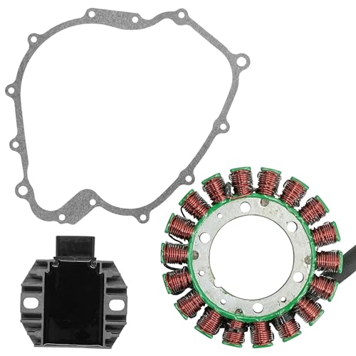 Caltric Stator and Regulator Rectifier with Gasket Compatible With Yamaha Grizzly 660 Yfm660 2002-2008