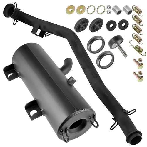 Caltric Exhaust Muffler & Pipe with Gasket Spring Kit Compatible with Polaris Scrambler 500 2000-2012