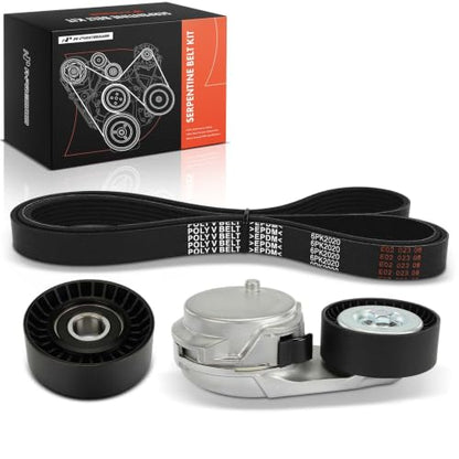 A-Premium Engine Serpentine Belt Drive Kit with Tensioner & Idler Pulley