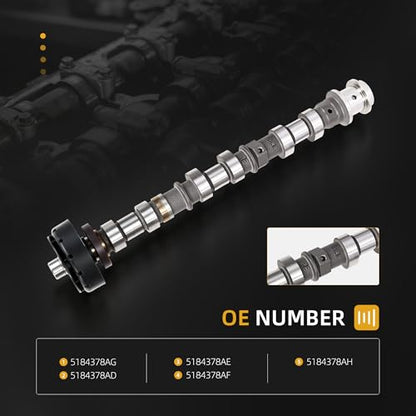 Engine Camshaft Right Side Exhaust, 5184378AF,5184378AG, 11-16 3.6L - size: Right Side Exhaust