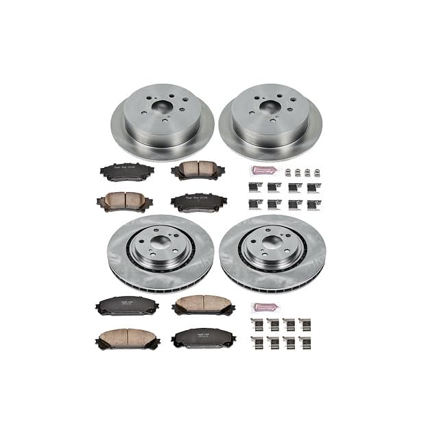 PowerStop Z17 Replacement Brake Pad & Rotor Kit Front & Rear KOE5828 - style: Stock Replacement Kit