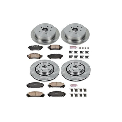 PowerStop Z17 Replacement Brake Pad & Rotor Kit Front & Rear KOE5828 - style: Stock Replacement Kit