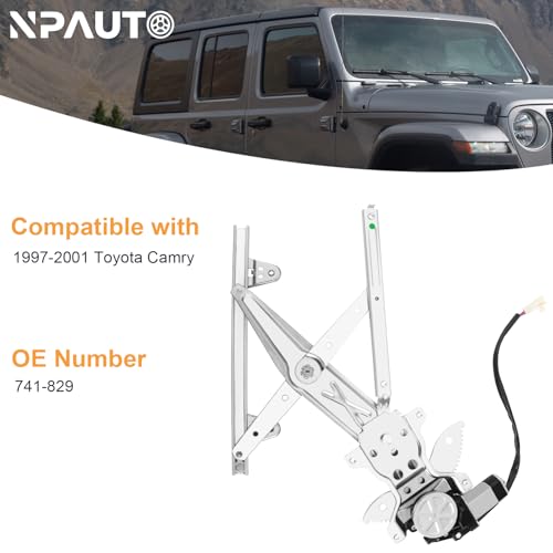Rear Driver Side Power Window Regulator with Motor Assembly Replacement for Toyota Camry 1997 1998 1999 2000 2001 Sedan, Left, 741-829 - style: Rear Driver Side