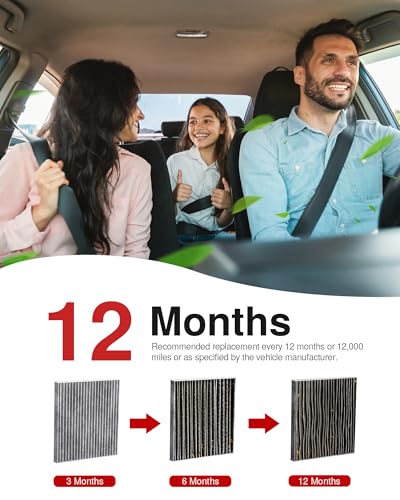 Puroma Cabin Air Filter Activated Carbon for CF11671 6090C Jeep Mazda CX-7 - style: CAF671S