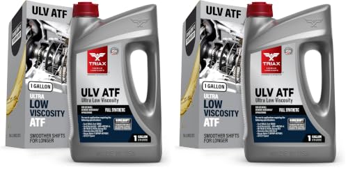 TRIAX ULV ATF Full Synthetic, Ultra Low Viscosity, Automatic Transmission Fluid | for Dexron ULV, Mercon ULV, Many 10 & 8 and 9 Speed, Nissan Matic P, JATCO 9 Speed (1 Gallon) (Pack of 2) - size: 1 Gallon (Pack of 2)