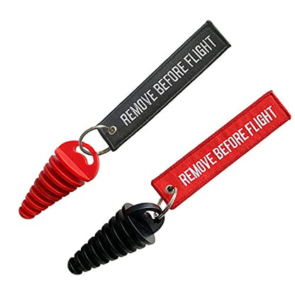 0.6"-1.5" Wash Plugs, Mufflers Exhaust Silencer Motorcycle Dirt Bike,R-B - color: Red-Black