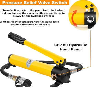 10 Ton CP-180 Hydraulic Pump Hand Operated Pump Manual Lifting Pump - size: 10T CP-180 Pump