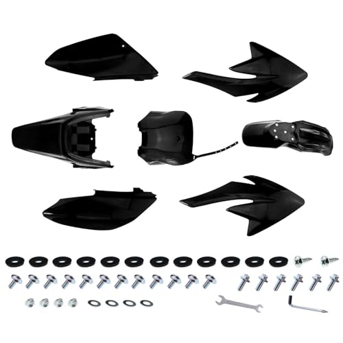 PRO BAT 7 PCs Plastic Fender Kit - color: Black Plastic Fender Kit