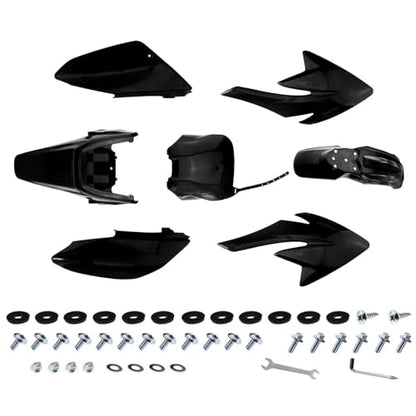 PRO BAT 7 PCs Plastic Fender Kit - color: Black Plastic Fender Kit