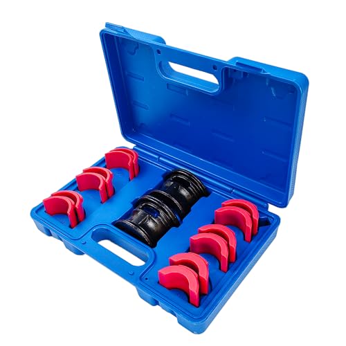 Universal Motorcycle Bike Fork Seal Driver Tool Kit 14PCS Fork Seal Installer Driver Removal Tool Set | Fit for 35/36 40/41 42/43 45/46 47/48 49/50mm (35-50mm) Upside Down Front Forks