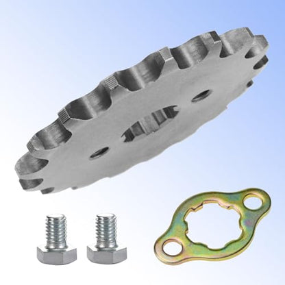420-17T 17mm Motorcycle Front Engine Sprocket Replacement for 50cc 70cc 90cc 110cc 125cc 140cc 160cc Lifan Loncin Lifan Zongshen Roketa Coolster Sunl Dirt Bike Chinese ATVs Go Kart Sprocket - color: 420-17T