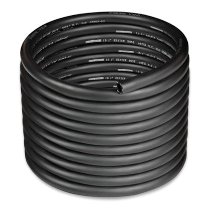 EVIL ENERGY 1" Heater Hose Coolant Radiator Straight 60PSI SAE 20R3 25FT Black - size: 1 25FT