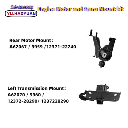 Yllhaoyuan Complete Set of 4 Motor Mounts for 2008-2015 Scion xB 2.4L - size: 2008-2015 Scion xB 2.4L