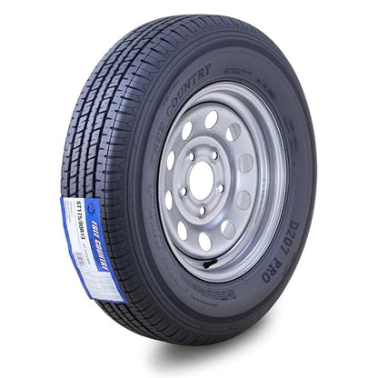 Free Country Trailer Tire Wheel ST175/80R13 8Ply D 97M 5X4.5 Silver Mod Rim - size: ST175/80R13 /8PR