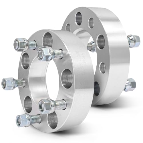 SCITOO 1.5" Wheel Spacers 5x5 for Chevy C1500 Tahoe 2Pcs - color: Silver, size: 2pcs - 5x5 -14x1.5-1.5inch-87.1mm