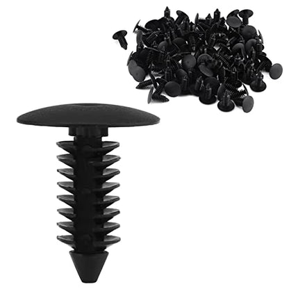 100-Piece Universal Bumper and Fender Push Rivet Clip Fastener Set