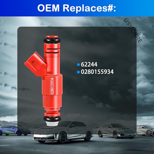 Upgraded Fuel Injectors 0280155934 Compatible with Dodge Dakota/Durango/Ram 1500/1500 Van/2500 Van/3500 Van 2000 2001 2002 2003,for Ram 2500/3500 2000-2002 Set of 8 62244 Injectors 5.9L