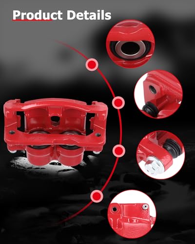 cciyu Front Left & Right Disc Brake Calipers Assembly 18-B4729 18-B4728 - size: Front[18-B4729+18-B4728]