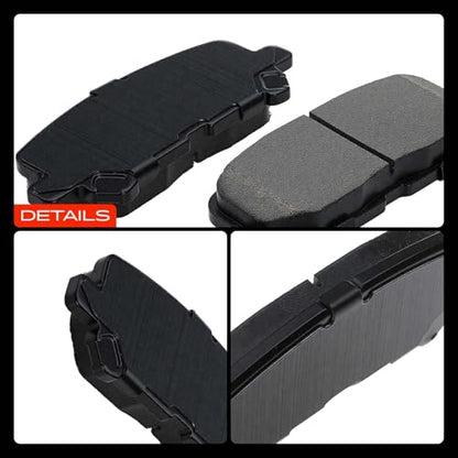 A-Premium Rear Ceramic Brake Pads Compatible with Honda & Acura - style: Rear - P1281