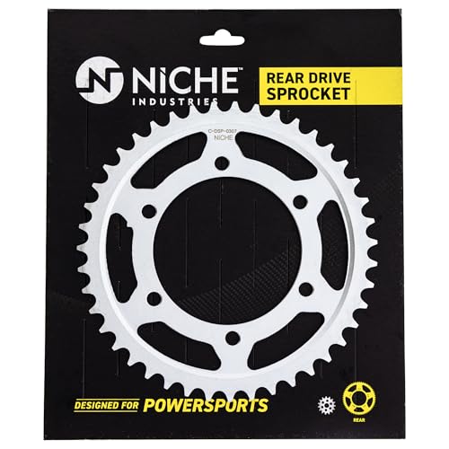 NICHE Drive Sprocket Chain Combo for Yamaha YZF R1 Front 16 Rear 43 Tooth 530HZ Standard 114 Links - size: Standard Chain
