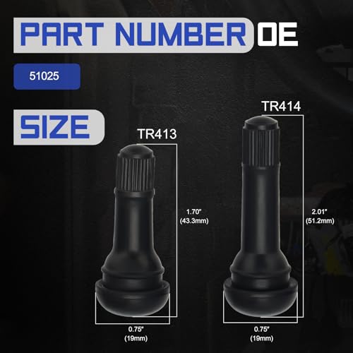 X4XZ 51025 Quick Change Tire Valve Tool Kit with TR413/TR414,Tire Valve Stem Core Quickly Replacement Tool Kit for Replacing Leaky Valves in Cars,ATVs,Trucks, etc. 23PCS