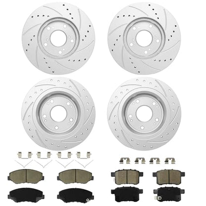 Betthand Brakes and Rotors Fit for 2008-2017 Honda Accord 𝐋𝐗 𝐎𝐍𝐋𝐘 - size: 96711*2+980577*2+D914-7795+D1336-8447