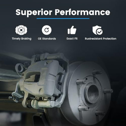 2 Pcs Front Brake Calipers Fit for 1991-2001 Honda Accord CR-V Odyssey Prelude, 1995-2001 Acura CL Integra TL, 1996-1999 Isuzu Oasis, Replace for 19B1460 19B1461 - size: 19B1460+19B1461