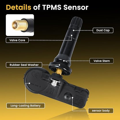 TPMS Sensor Tire Pressure Sensor 433MHz for Ram 1500 68293199AA