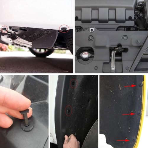240PCS Car Retainer Clips Kit - 6mm 7mm 8mm 9mm 10mm Bumper Push Rivet Fasteners, Expansion Screws Replacement Kit, Compatible with GM, Ford, Toyota, Honda, Chrysler, Nissan Vehicles - size: 6mm-10mm