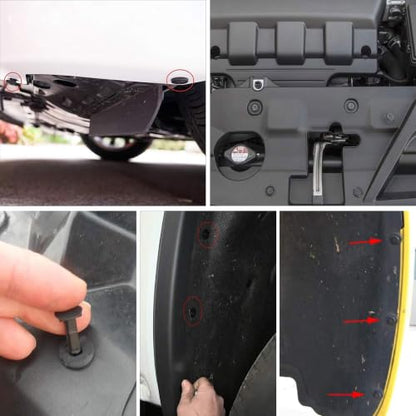 240PCS Car Retainer Clips Kit - 6mm 7mm 8mm 9mm 10mm Bumper Push Rivet Fasteners, Expansion Screws Replacement Kit, Compatible with GM, Ford, Toyota, Honda, Chrysler, Nissan Vehicles - size: 6mm-10mm