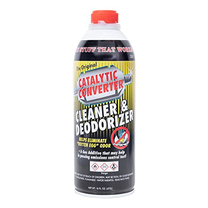 Solder-It Catalytic Converter Cleaner and Deodorizer (16 fl oz) | Fuel System Cleaner | EGR Valve, Combustion Chamber, and Oxygen Sensor Cleaner | Catalytic Cleaner Fuel Additive for Gasoline Engines - size: 16 Ounce